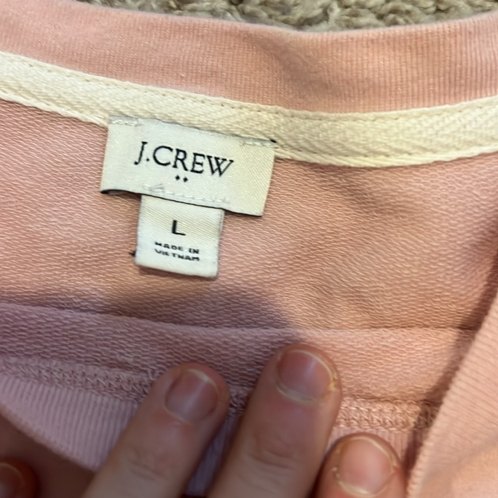 VEUC jcrew size large zip pullover sweatshirt casual - Picture 4 of 8